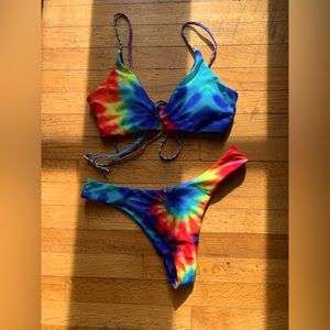 Zaful Tie dye Bikini Set
